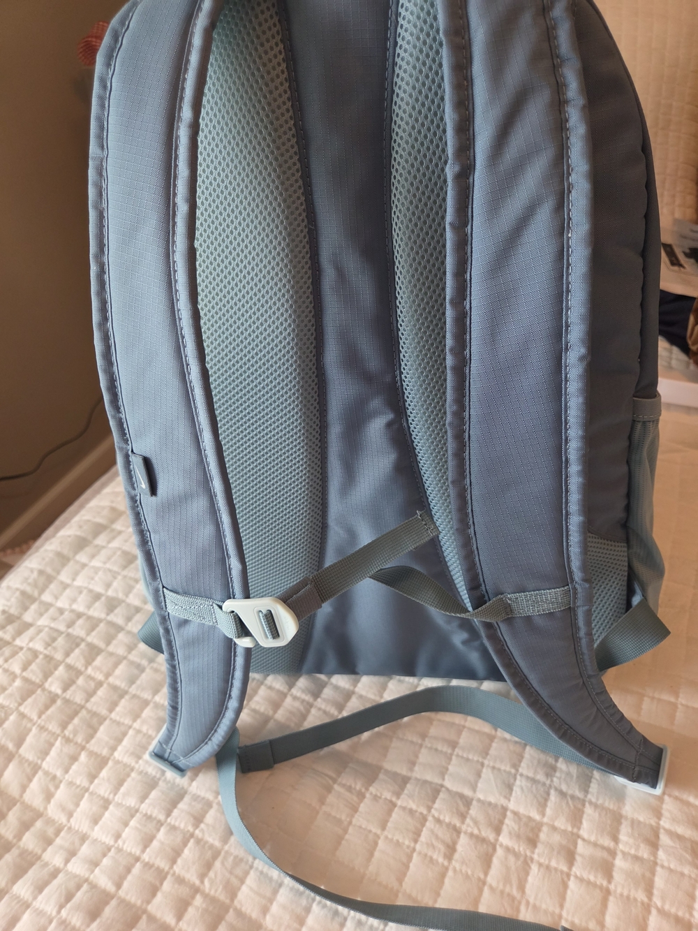 NWOT Nike Slate Blue Backpack with Front Bungee - Picture 5 of 9